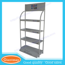 4 tiers luxury custom high quality lubricant oil display stand